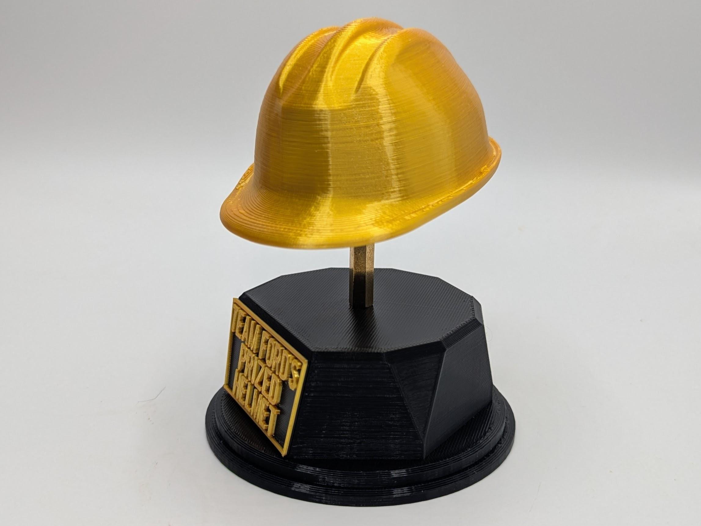 Personalised Safety Hat Trophy, Hard Hat Trophy, Gift for Builder, Custom Trophy Gift, Workman Trophy Award, Safety Hat Award, Site Award