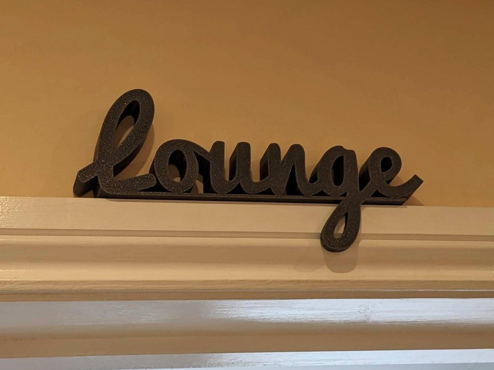 Lounge Door Sign, Home Lounge Door Sign, Room Door Sign, Door Topper, Custom Door Sign, Lounge Sign, Front Room Door Sign, Living Room Sign