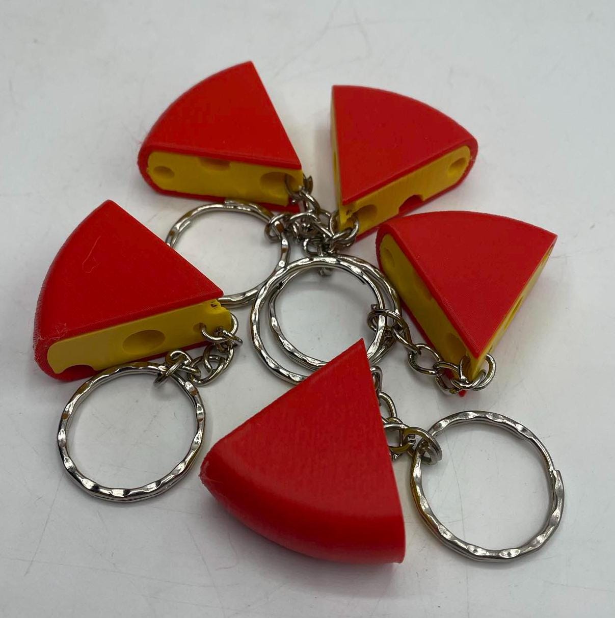 Edam Cheese Keyring, Fun Novelty Cheese Keyring, Cheese Charm, Cheese Lovers Gift, Cheese Keychain, Cheese Keyring, Cheese Gift, Cheesy