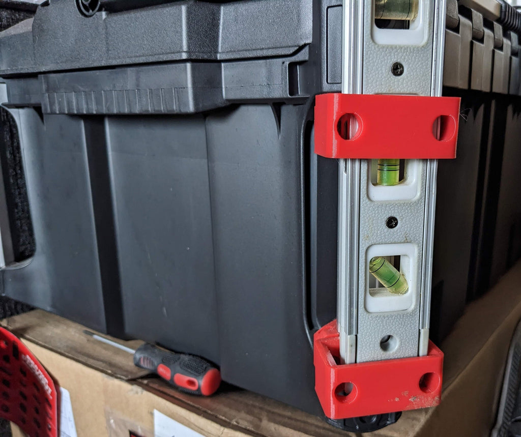 Single Level Holder Mount Kit for Milwaukee Packout Corner Rail System / Milwaukee Packout Corner Rail Single Level Holder Mount / Mount