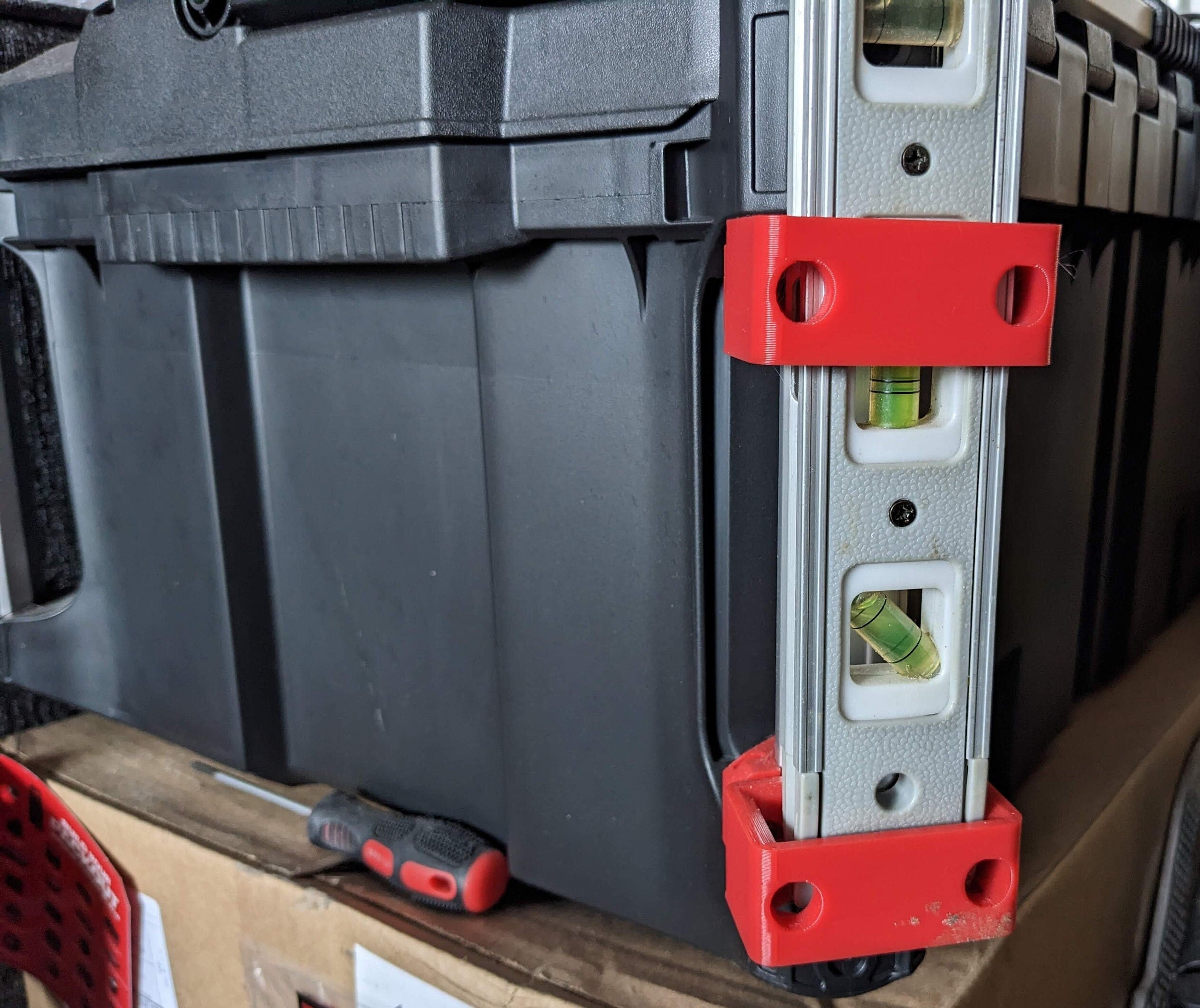 Single Level Holder Mount Kit for Milwaukee Packout Corner Rail System / Milwaukee Packout Corner Rail Single Level Holder Mount / Mount