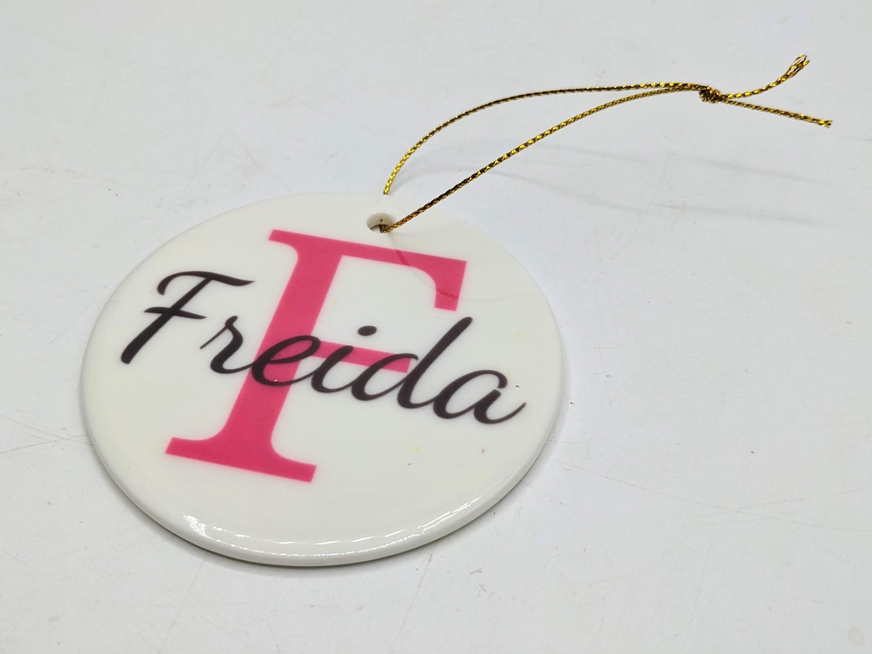 Personalised Ceramic Christmas Tree Ornament with Name / Personalised Bauble / Hanging Tree Decoration | Christmas Keepsake Gift / Bauble