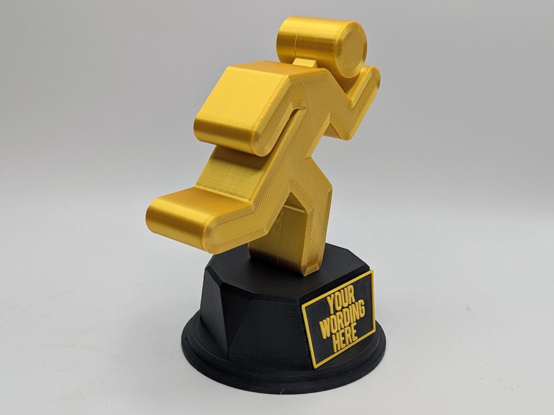 Personalised Running Trophy, Runner Trophy, Weekly Running Gift, Running Award, Custom Running Award, Running Shaped Gift, Group Runner Gift