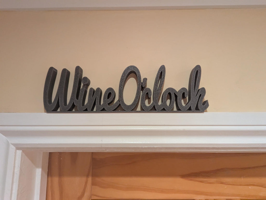 Wine O'Clock Door Sign, Wine Door Sign, Door Topper, Custom Door Sign, Wine Lover Sign, Above Door Sign, Quirky Door Sign, Fun Wine Bar Sign