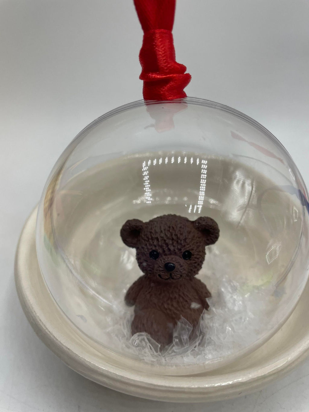 Personalised Bear Christmas Bauble / Memorial Bauble / Tree Personalised Decoration / Baby First Christmas Ornament Gift / Personalised Gift