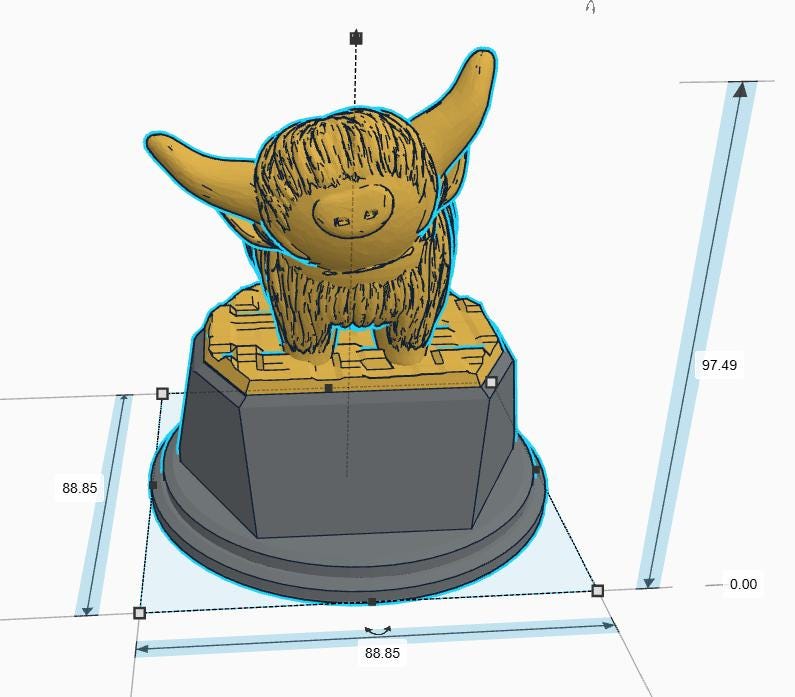 Personalised Highland Cow Trophy, Cow Trophy, Fun Trophy, Farmer Award, Farmer Trophy, Cow Lover Gift, Highland Cow Gift, Cow Keepsake Gift