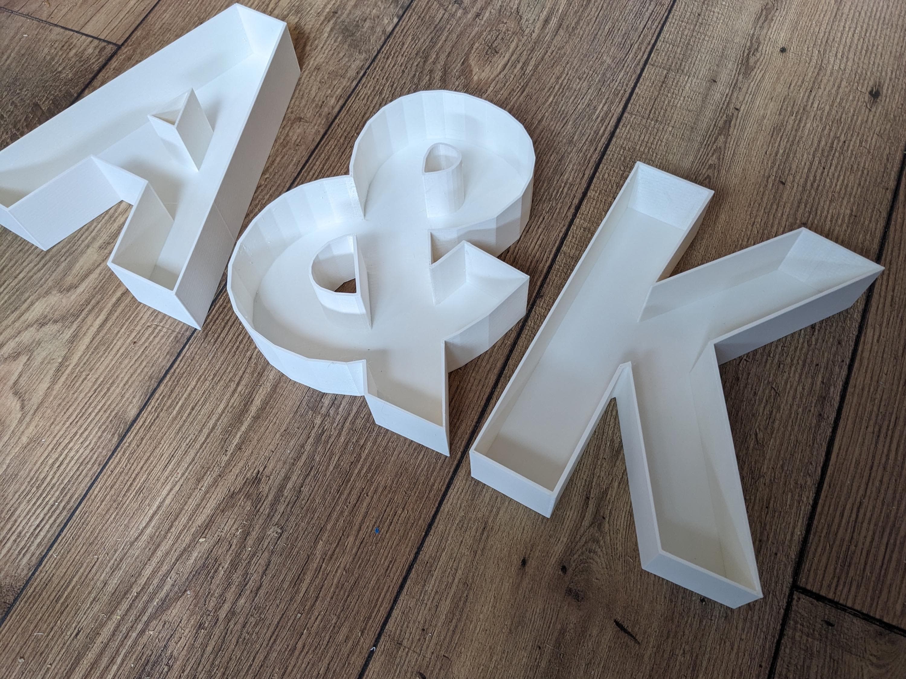Wedding Large Letters (8.5") for Sweet filling / Wedding Cake Alternative / Wedding Table Decoration / Wedding Sweet Stand / Wedding Floral