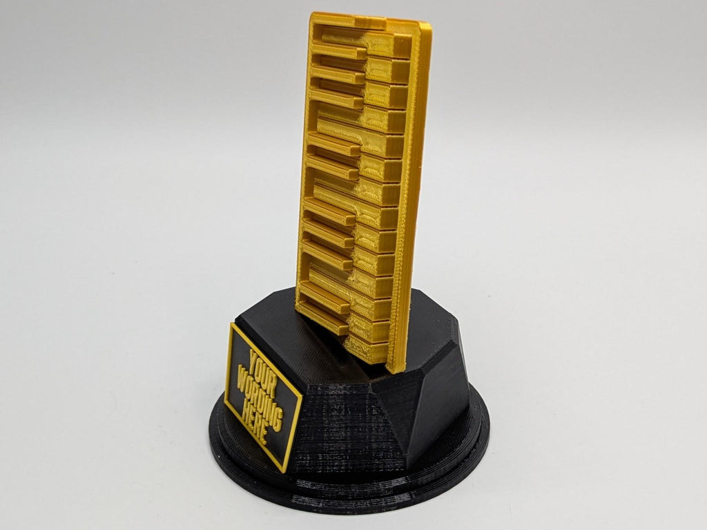 Personalised Piano Trophy, Piano Shaped Trophy, Pianist Award, Music Teacher Award,  Custom Trophy Gift, Piano Player Gift, Piano Gift Award