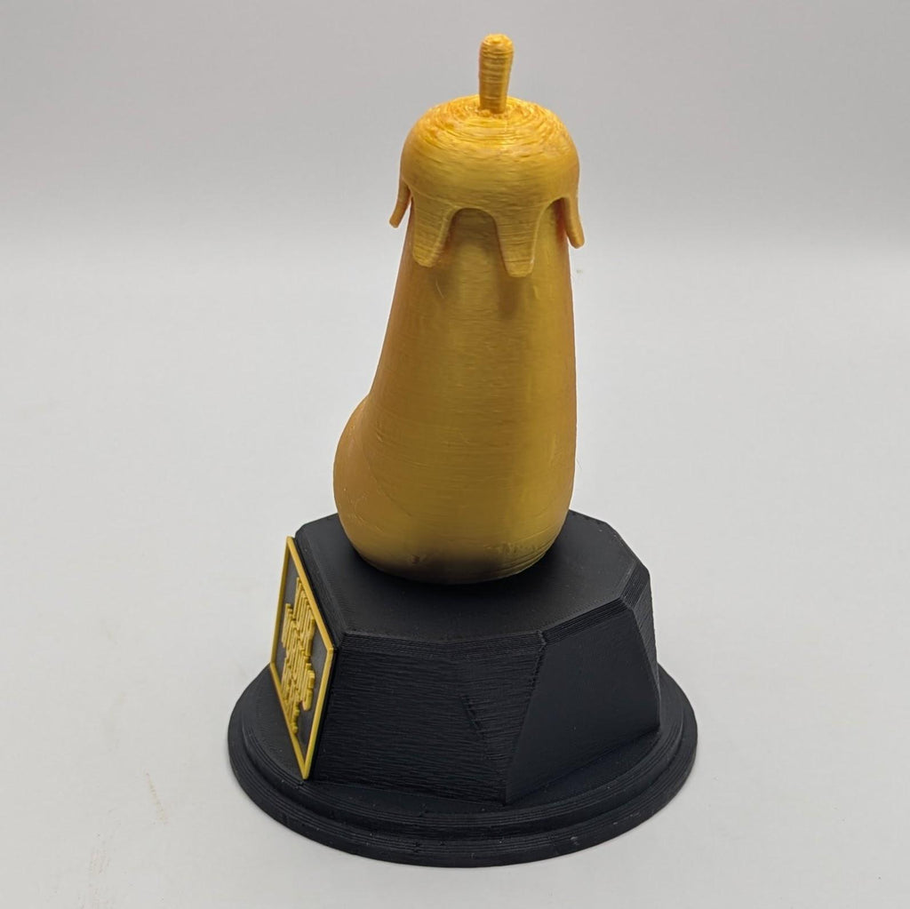Personalised Aubergine Trophy, Aubergine Shape Gift, Aubergine Award, Egg Plant Trophy, Joke Penis Award, Egg Plant Award, Custom Trophy
