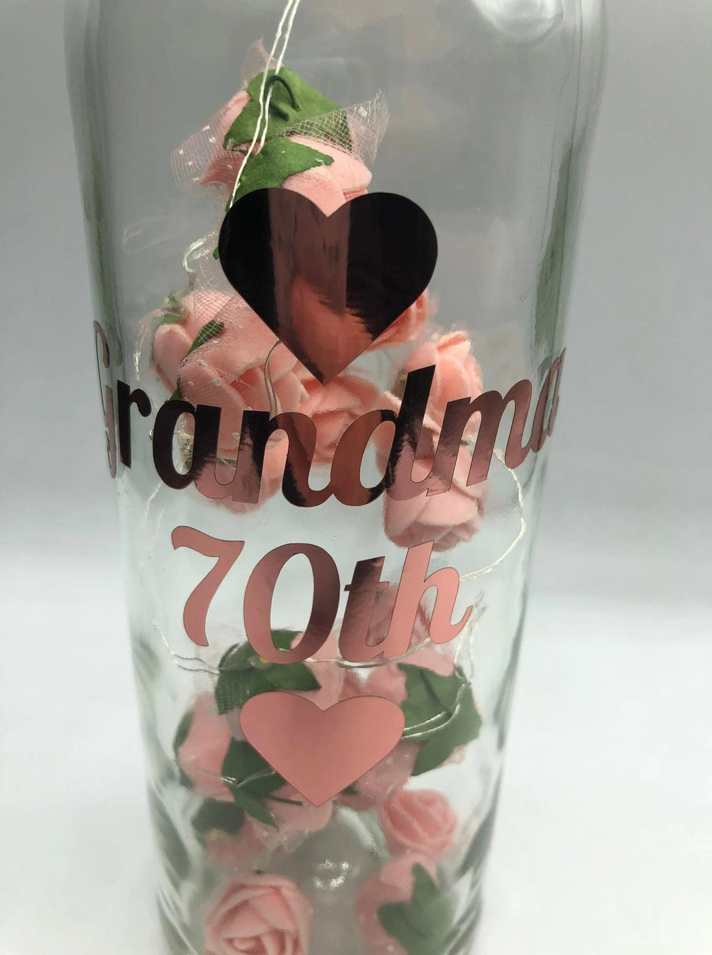 Custom Birthday Gift, Light Up Bottle, 18th Birthday, 21st Birthday, 30th Birthday, 60th Birthday, 70th Birthday, Gift for Her, Celebration
