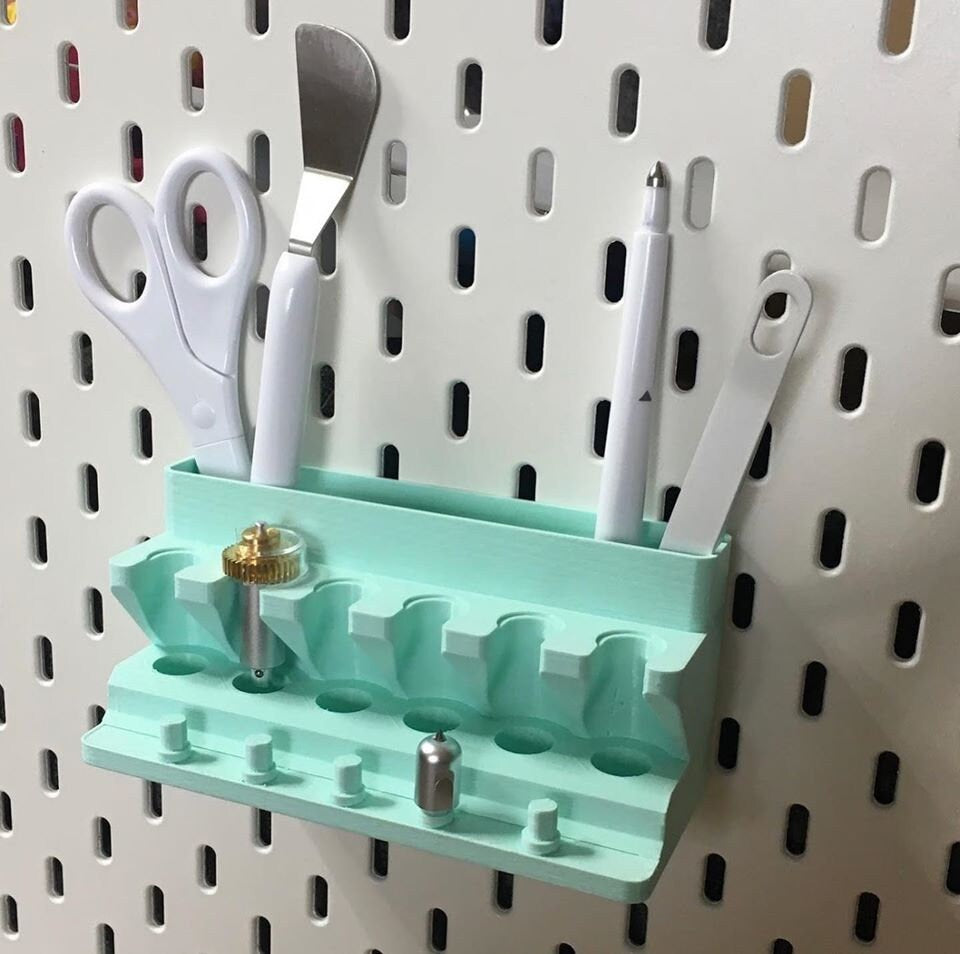 Tool Holder to fit Ikea Skadis Pegboard / Tools and Accessory Storage for Cricut Maker / Tool and Accessory Storage for Cricut Air