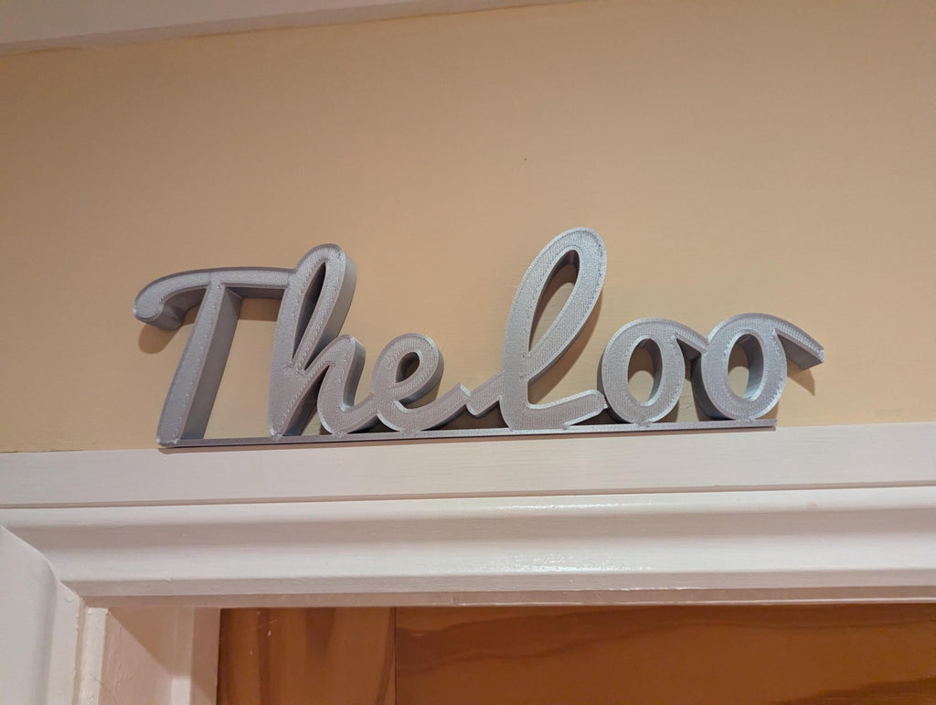 The Loo Door Sign, Toilet Door Sign, Bathroom Door Sign, Custom Door Sign, Door Topper, Toilet Door Sign, Toilet Sign, Bathroom Door Sign