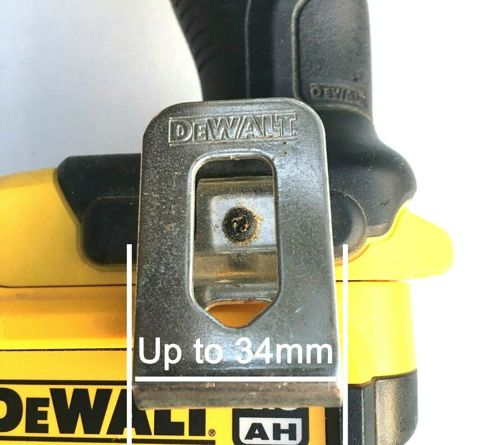 Belt Clip Wall Mount for DeWalt Cordless Drill - Shed, Van or Workshop (x2)