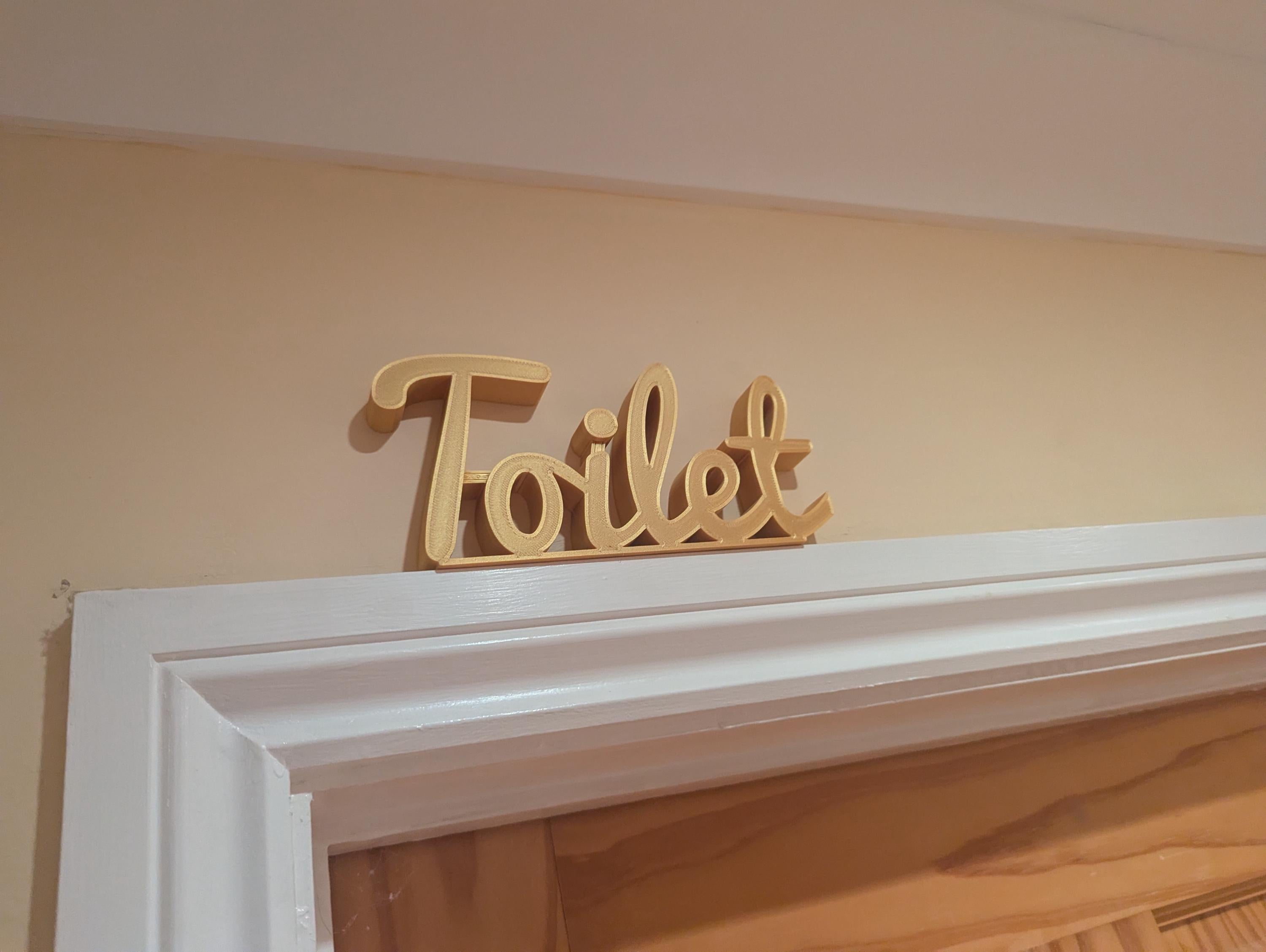 Toilet Door Sign, The Loo Sign, Fun Door Sign, Door Topper, Custom Door Sign, Toilet Sign, Above Door Sign, Quirky Door Sign, Home Decor