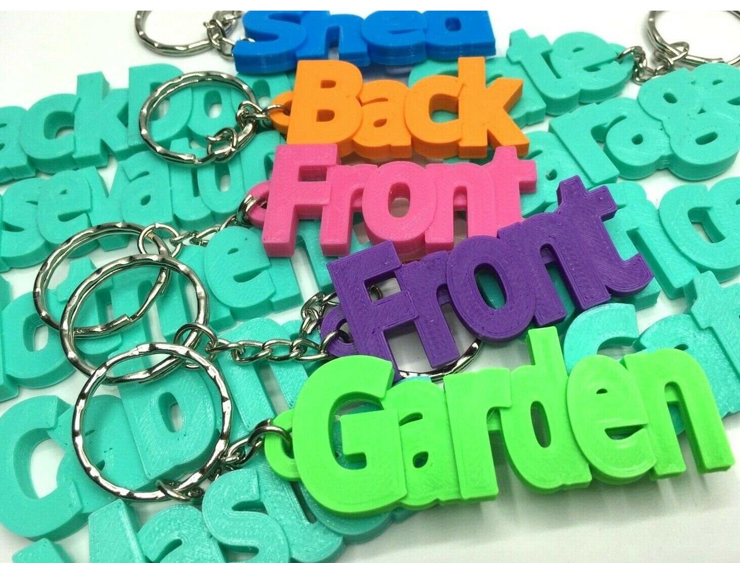 House Keyring / Patio Keyring / Boat Keyring / Shed Keyring / Conservatory Keyring / Frontdoor Keyring / SheShed Keyring /  Backdoor Keyring