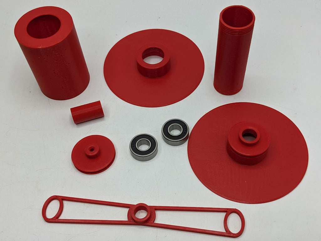 EEW 6.0 Lace Flyer Set (Qty: 1) - Bobbin, Bearings, Flyer Support & Pulley for EEW 6.0 / EEW 6.0 Accessories Set / Eew Spinning Wheel Set