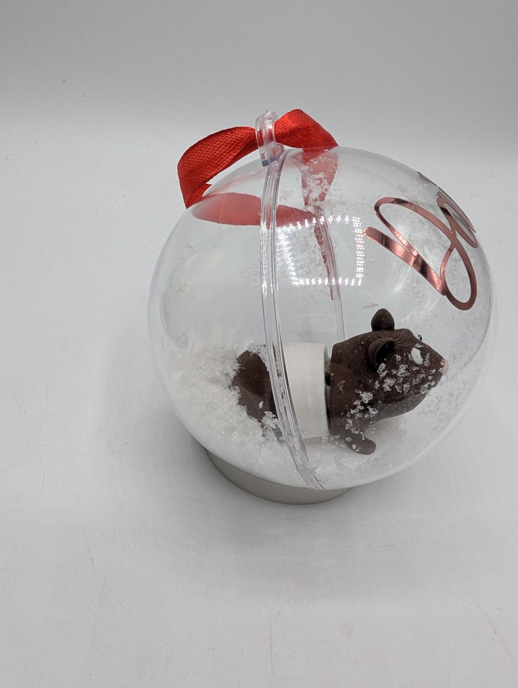 Personalised Guinea Pig Bauble, First Christmas, Custom Bauble, Guinea Pig Gift, Tree Custom Decoration, Personalised Christmas Ornament