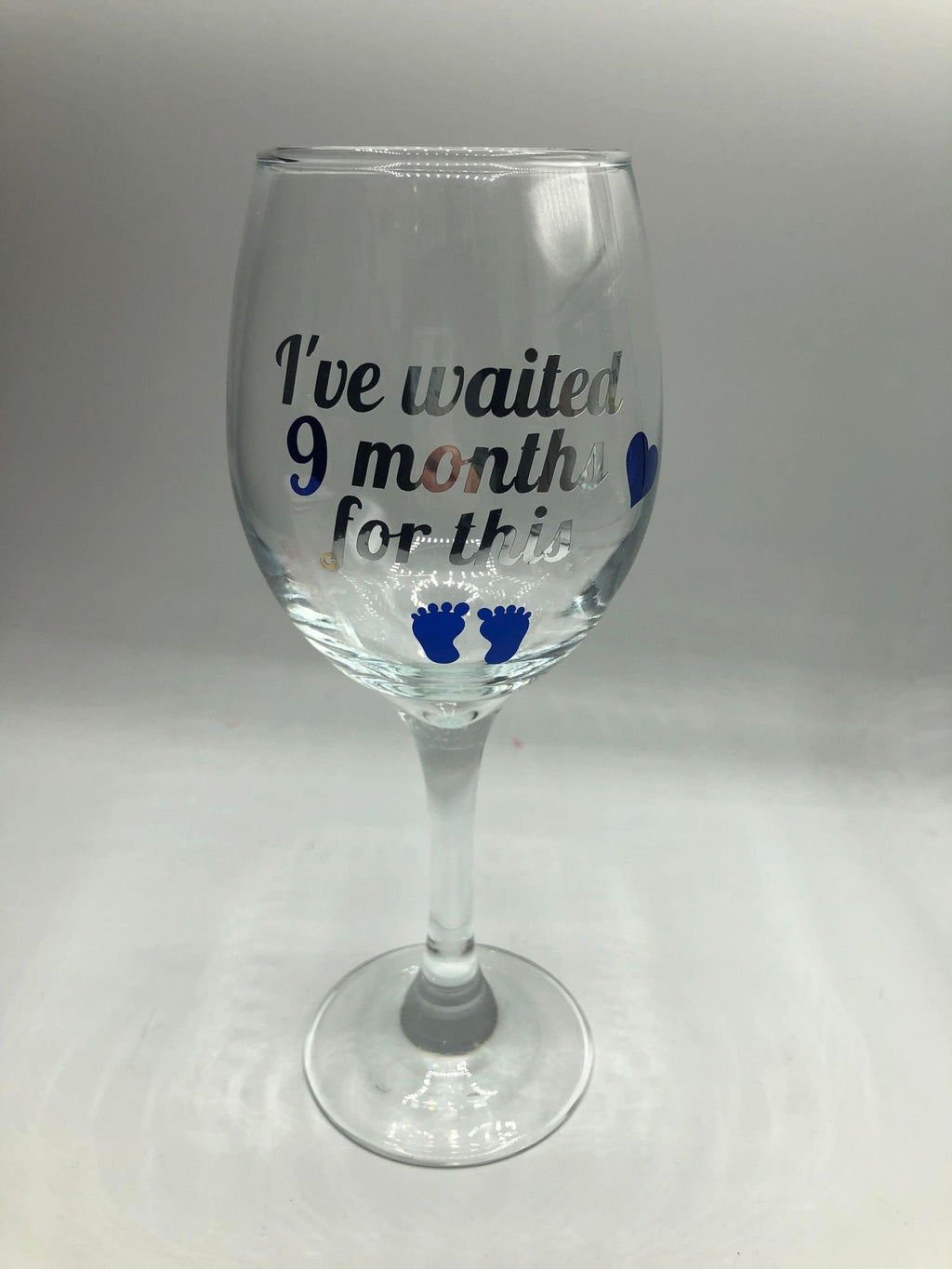 Baby Shower Gift for Mum / Pregnancy Gift for Mum / Gift for New Mum / Gift for New Mummy / I've Waited 9 Months For This Glass Gift