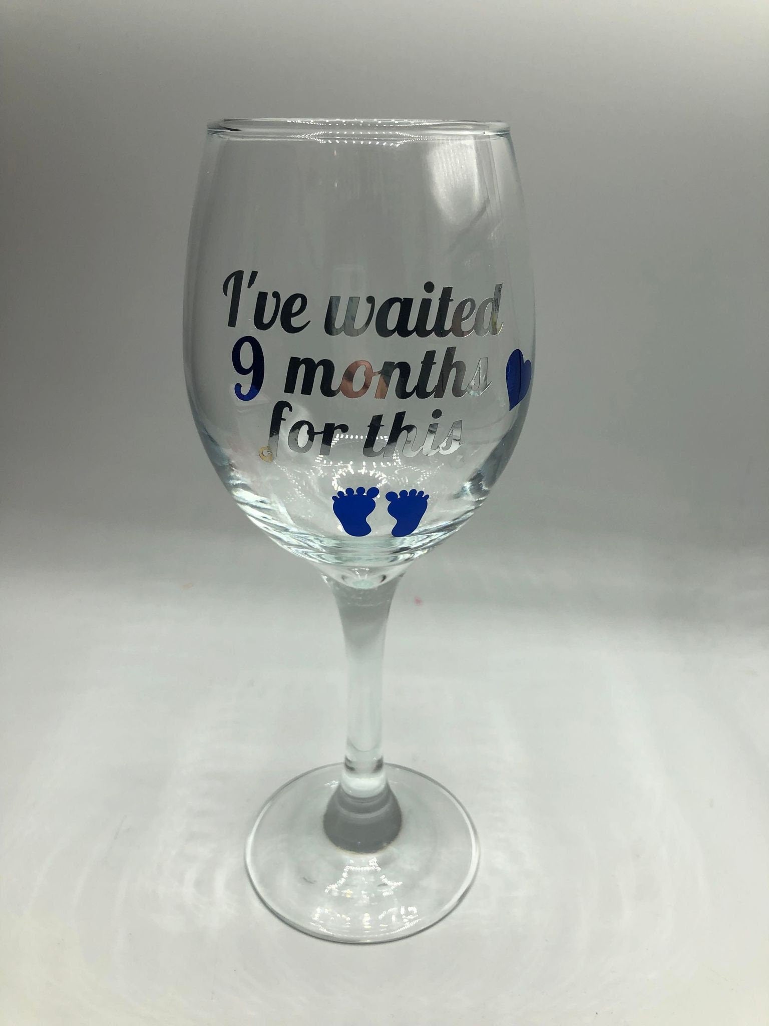 Baby Shower Gift for Mum / Pregnancy Gift for Mum / Gift for New Mum / Gift for New Mummy / I've Waited 9 Months For This Glass Gift