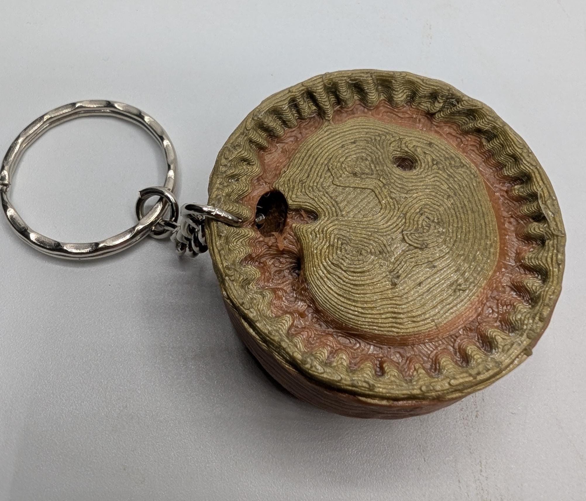 Pork Pie Keyring, Pork Pie Bag Tag, Who Ate All the Pies Joke Keyring, Pork Pie Shaped Keyring, Gift for Pork Pie Lover, Gala Pie Keyring
