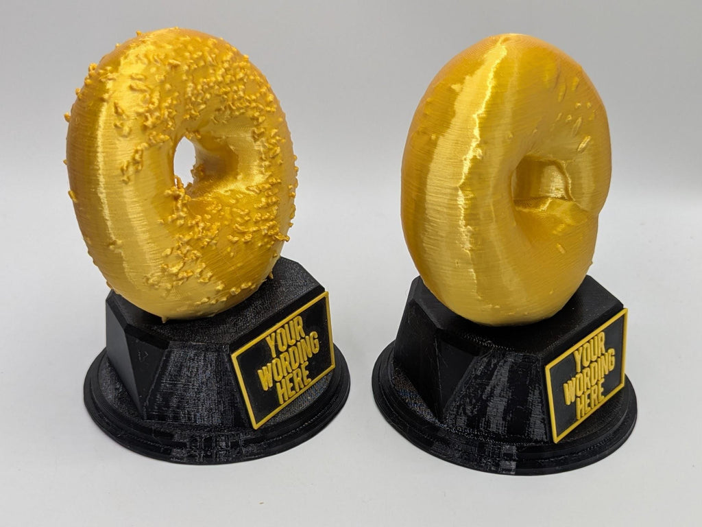 Personalised Bagel Trophy, Bagel Award, Gift for friend, Joke Award, Personalised Trophy Award, Joke Bagel Gift, Bagel Lover Award, Bagel
