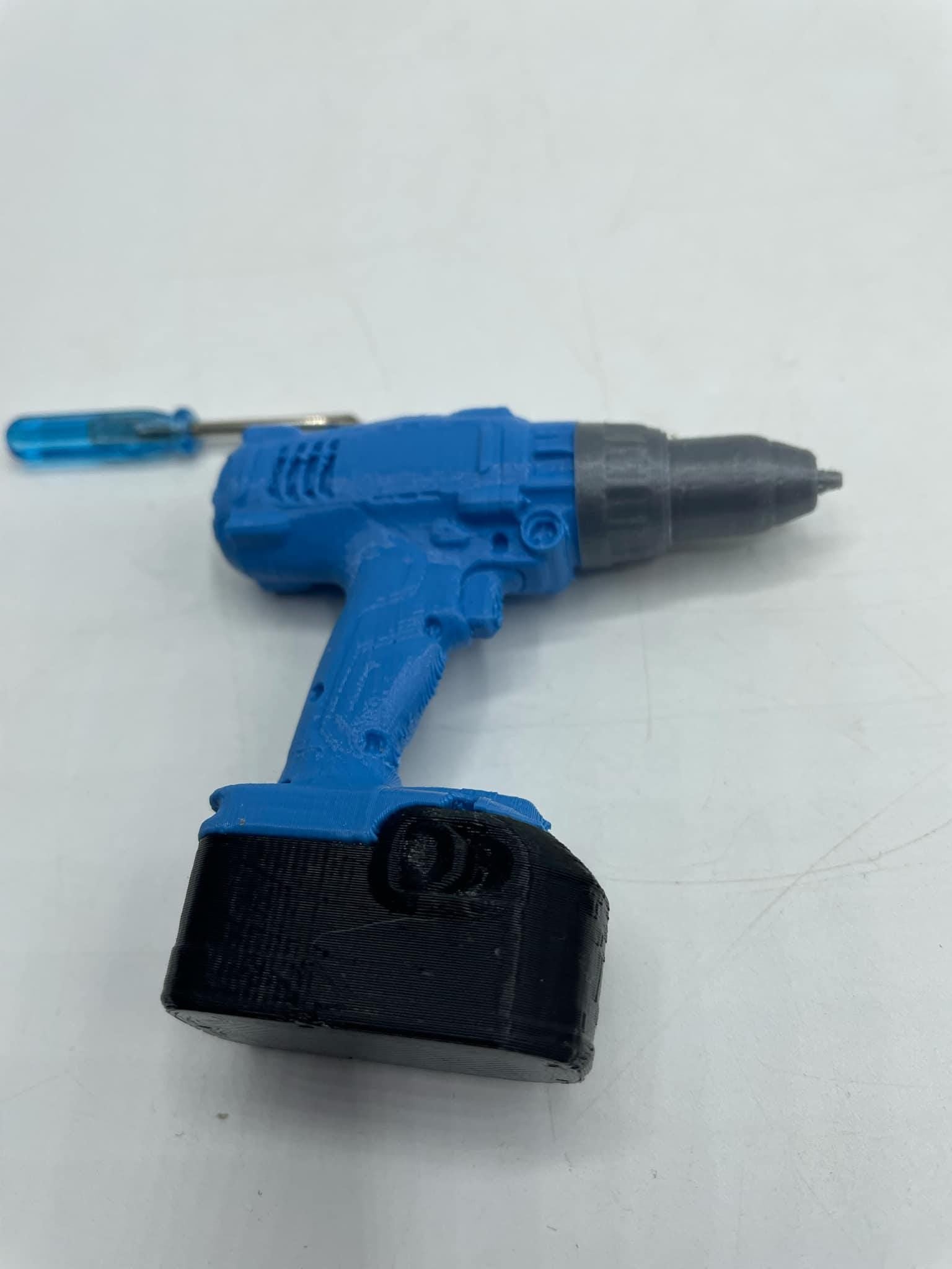 Mini Drill & Screwdriver /  Doll Sized Tools /Compatible with Elf Sized Toys Prop / Drill and Screwdriver Prop / Small Doll Sized Drill Set