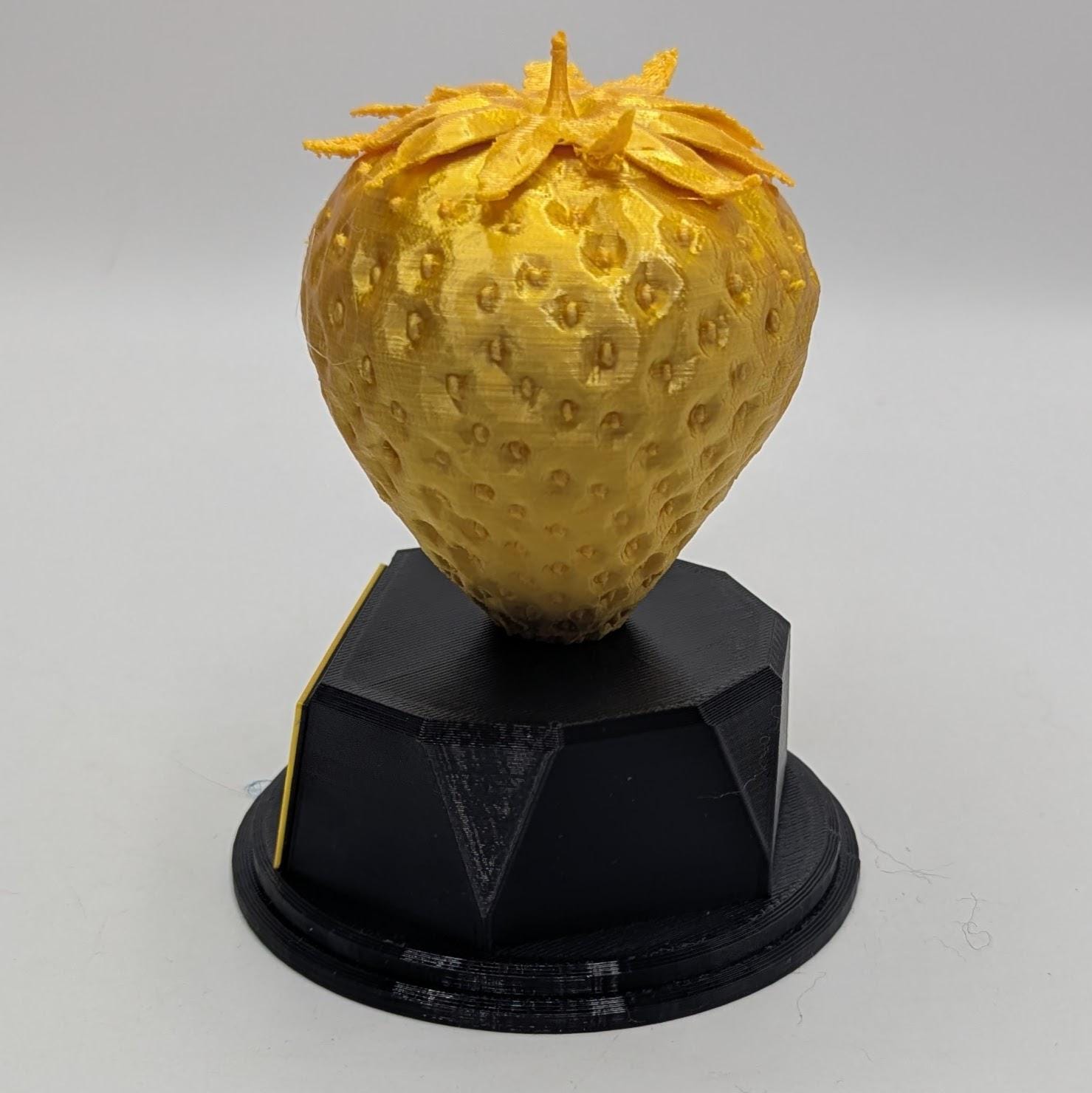 Personalised Strawberry Trophy, Strawberry Fun Trophy, Strawberry Award, Strawberry Lover Gift, Custom Trophy Gift, Strawberry Office Trophy