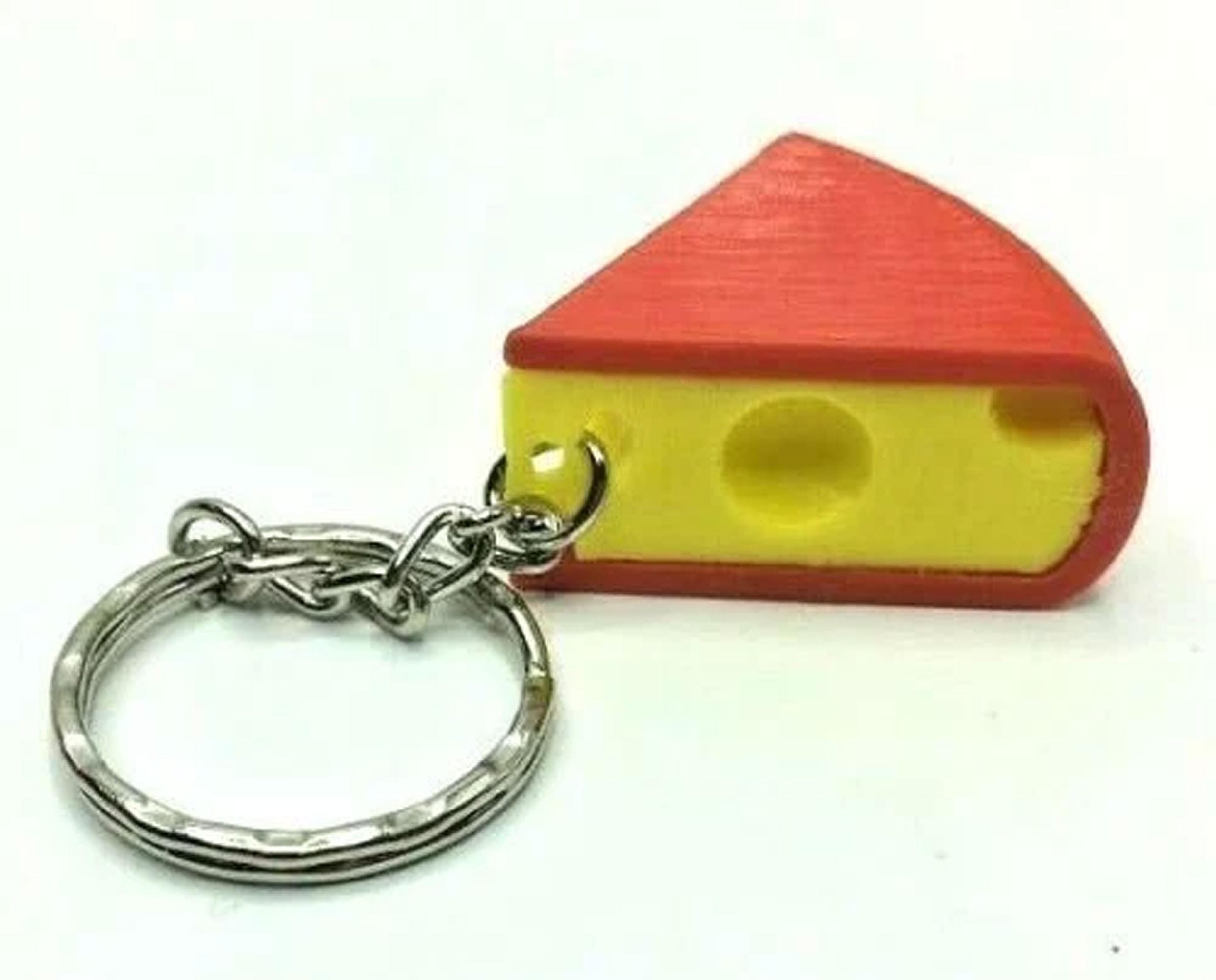 Edam Cheese Keyring, Fun Novelty Cheese Keyring, Cheese Charm, Cheese Lovers Gift, Cheese Keychain, Cheese Keyring, Cheese Gift, Cheesy