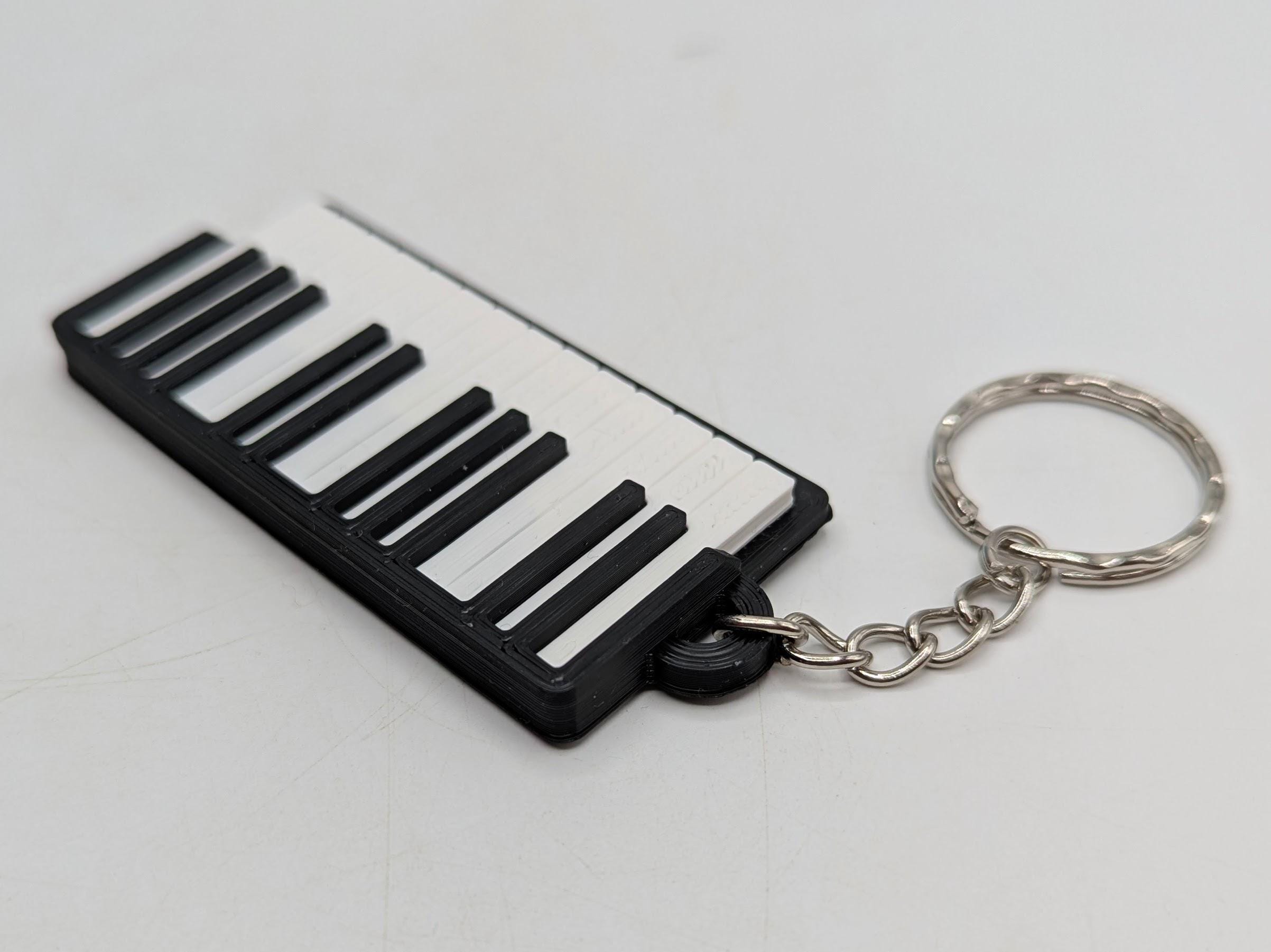 Piano Keyring, Keyboard Keyring, Piano Shape Gift, Piano Player Gift, Music Teacher Gift, Musician Keyring, Pianist Gift, Piano Lover Gift