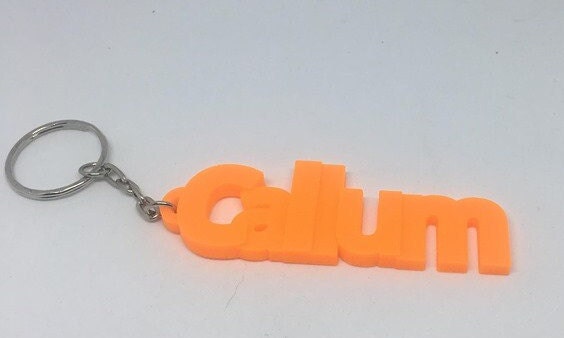 Personalised Keyring, Custom Name Keyring, Party Bag Filler, Under 5 Pound Gift, Personalized Keychain, Small Personalised Gift, 3D Name