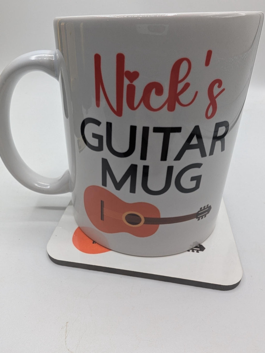 Personalised Guitar Mug, Guitar Enthusiast Gift, Musician Gift, Guitar Player Gift, Music Gift, Guitar Lovers Mug, Guitar Teacher Mug Gift