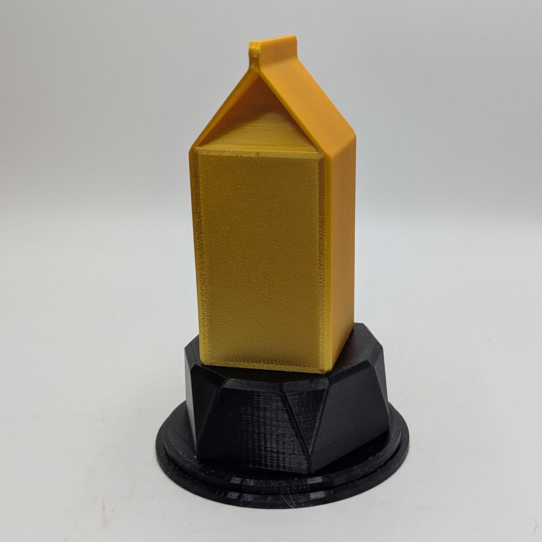 Personalised Milk Trophy, Custom Trophy Gift, Milk Lover Trophy, Milk Award Gift, Milk  Carton Gift, Milk  Lover Gift, Milk Drinker Award