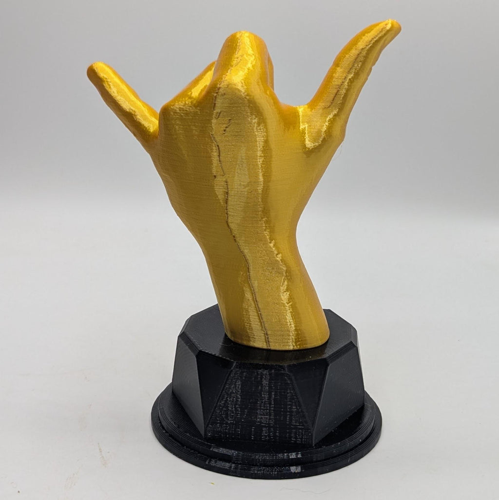 Personalised Shaka Hand Trophy, Shaka Award Gift, Custom Trophy Gift, Funny Shaka Hand Award. Trophy, Shaka Hand Gift, Shaka Hand Trophy