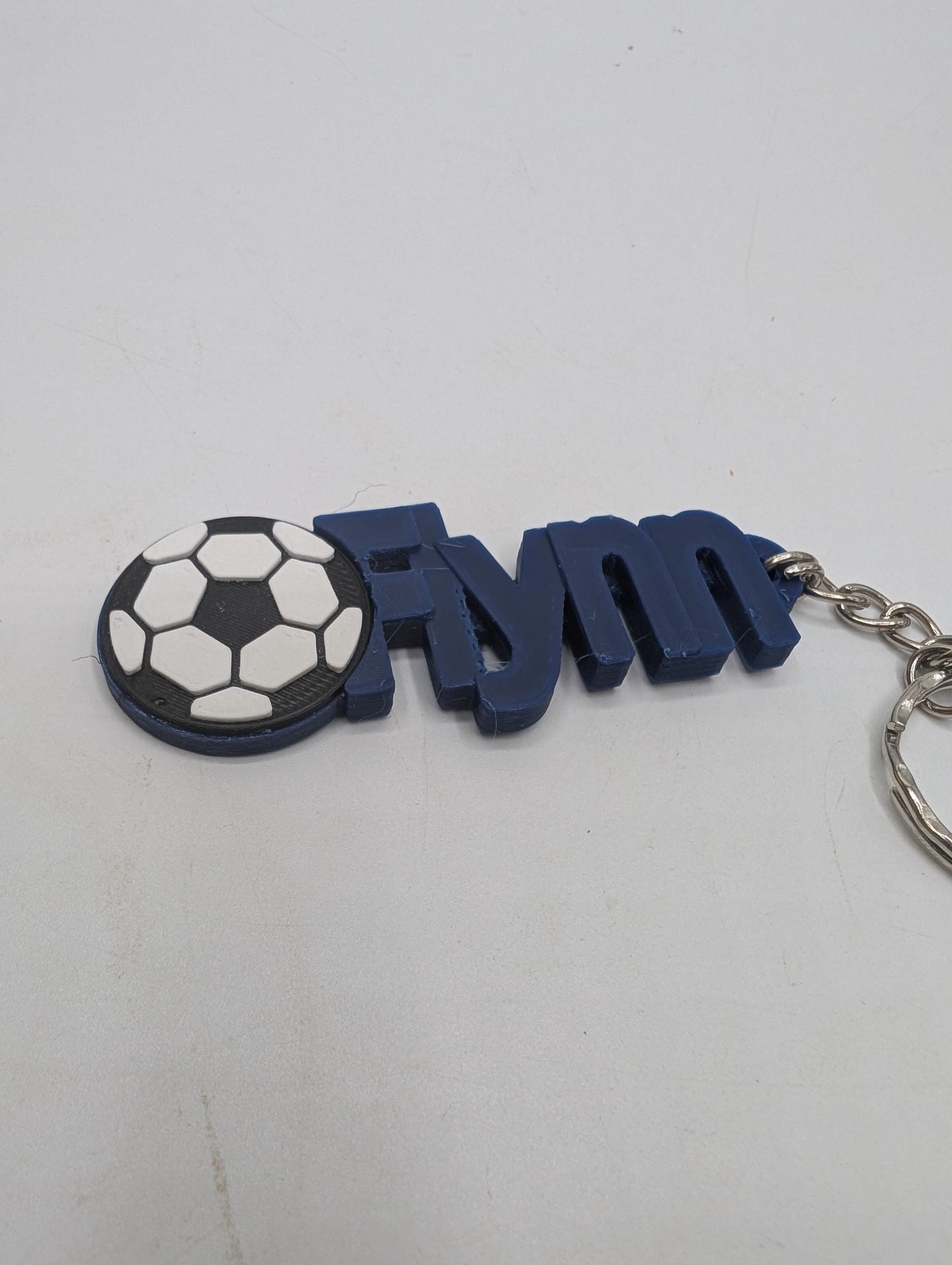 Personalised Football Keyring, Soccer Keyring, Football Party Bag Filler, Football Team Tags, Football Gift, Football Favour, Under 5 Pounds