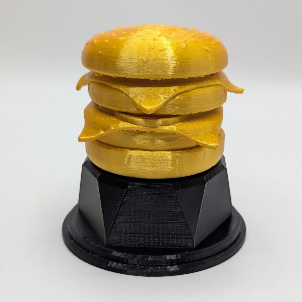 Personalised Burger Trophy, Burger Award Gift, Burger Joke Gift, Custom Trophy Award, Burger Shaped Gift, Biggest Burger Award, Burger Lover