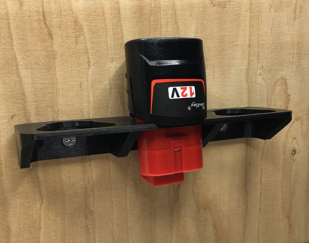 2, 3 or 4 Way Milwaukee M12 12V Battery Mount - Fits 3AH 4AH & 6AH Batteries / Milwaukee Battery Mount M12 / Milwaukee Mount for Batteries