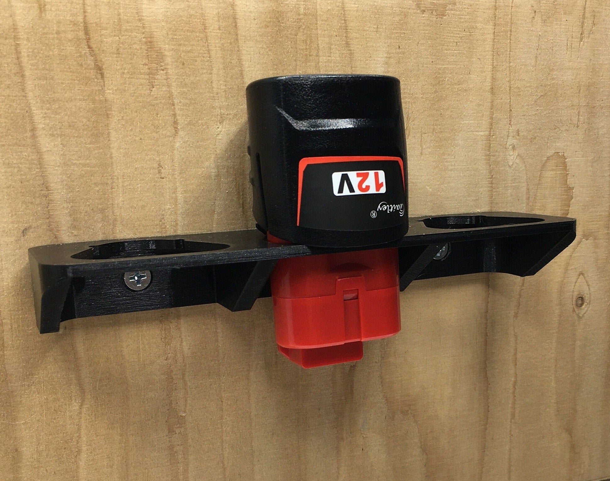 2, 3 or 4 Way Milwaukee M12 12V Battery Mount - Fits 3AH 4AH & 6AH Batteries / Milwaukee Battery Mount M12 / Milwaukee Mount for Batteries