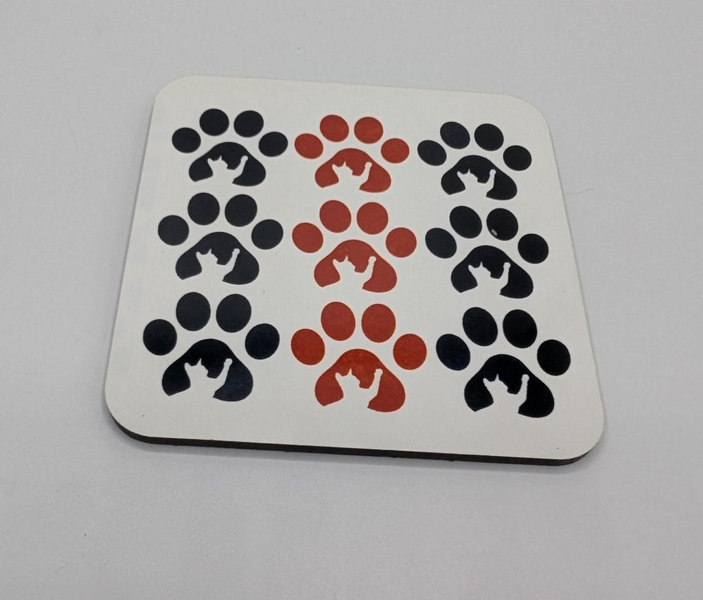 Cat Paw Print Coaster, Cat Lover Gift, Cat Mum Gift, Cat Dad Gift, Animal Coaster, Kitten Owner Gift, Gift for Cat Owner, Cat Paw Shape