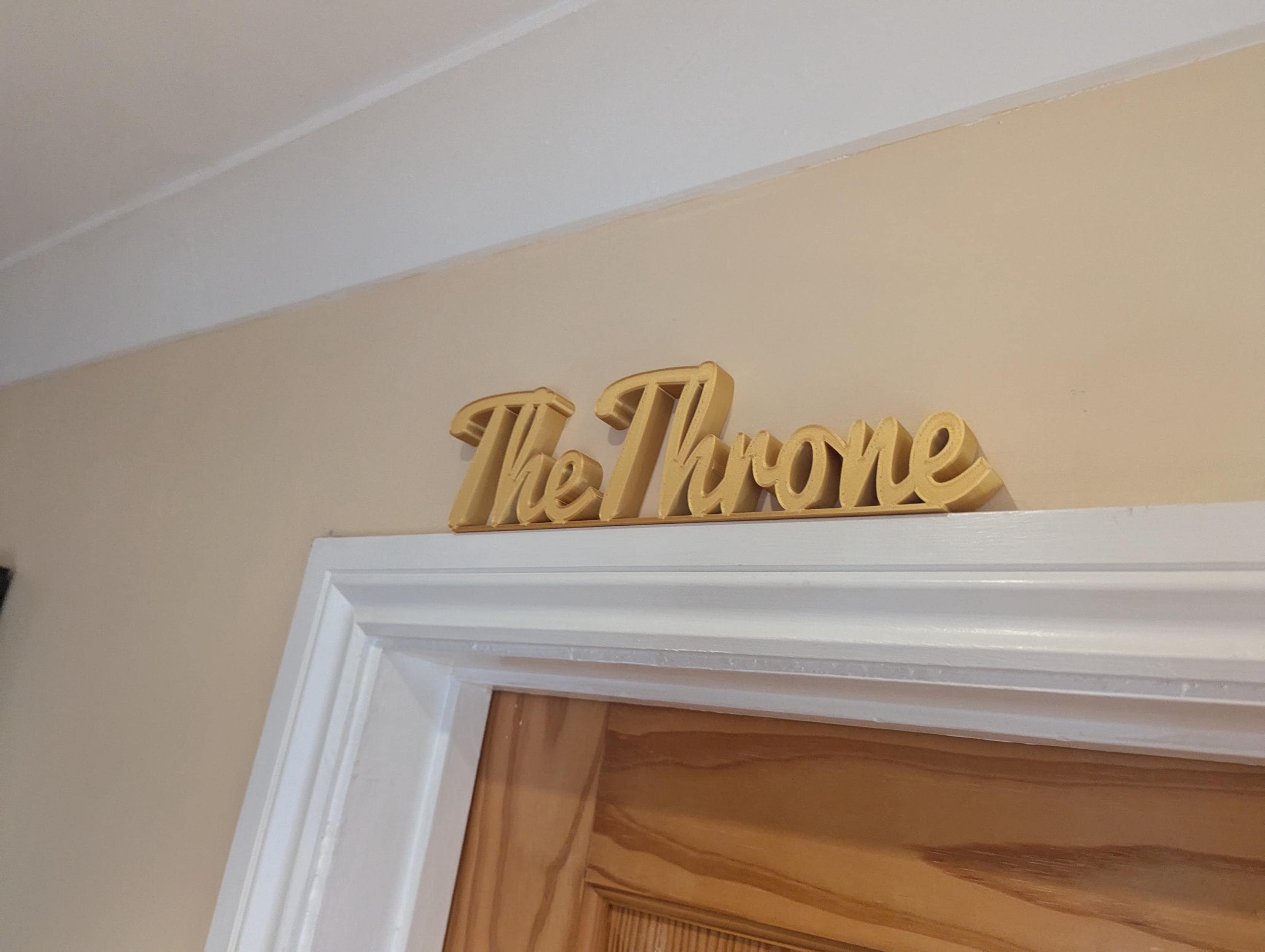 The Throne Door Sign, The Throne Door Topper, Toilet Door Sign, Bathroom Door Sign, Custom Door Sign, Restroom Door Sign, Quirky Door Sign