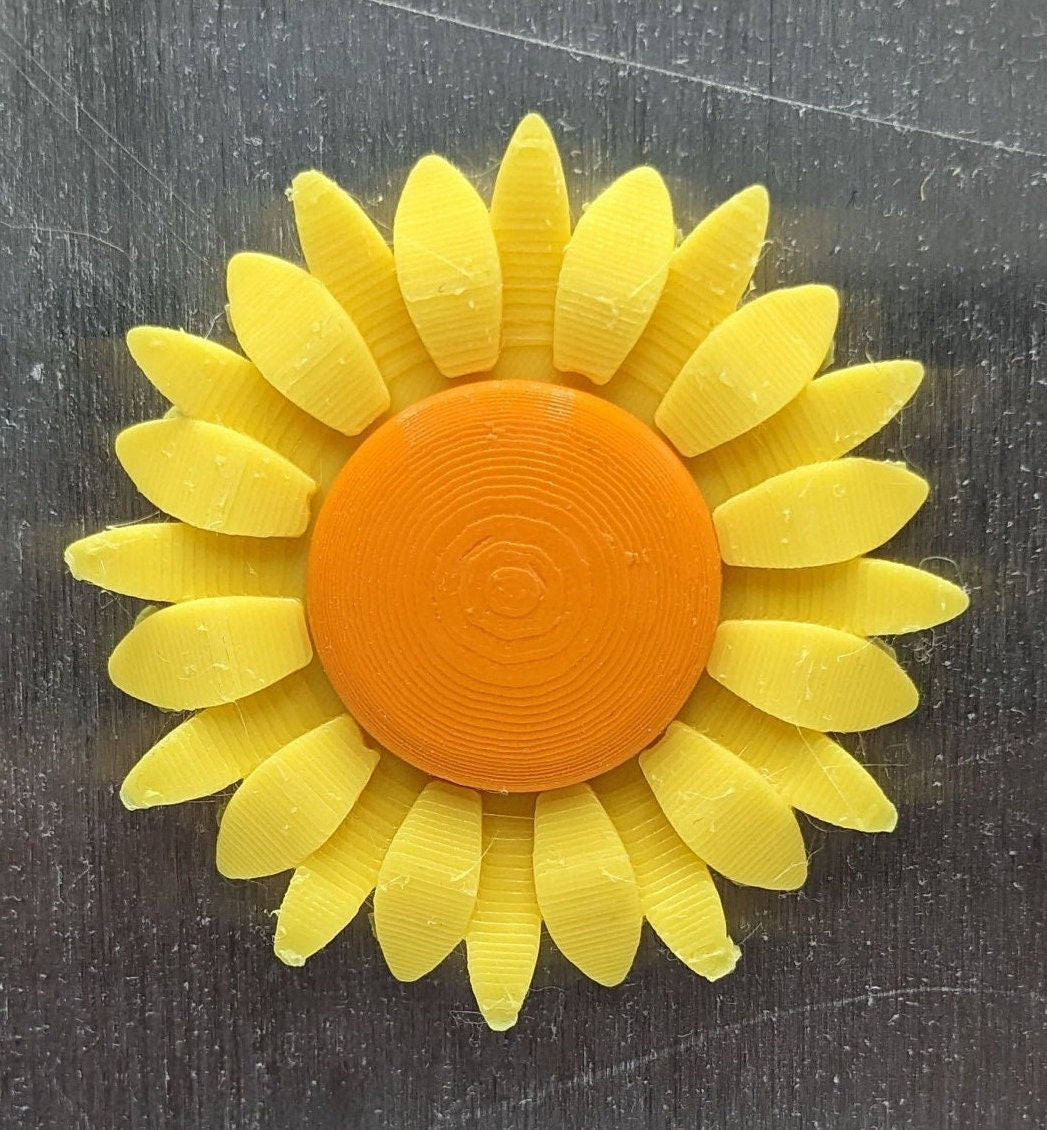 Sunflower Magnet / Flower Magnet / Floral Design Magnet / Sunflower Magnet / Sunflower Fridge Magnet / Spring Magnet / Sunflower Decoration