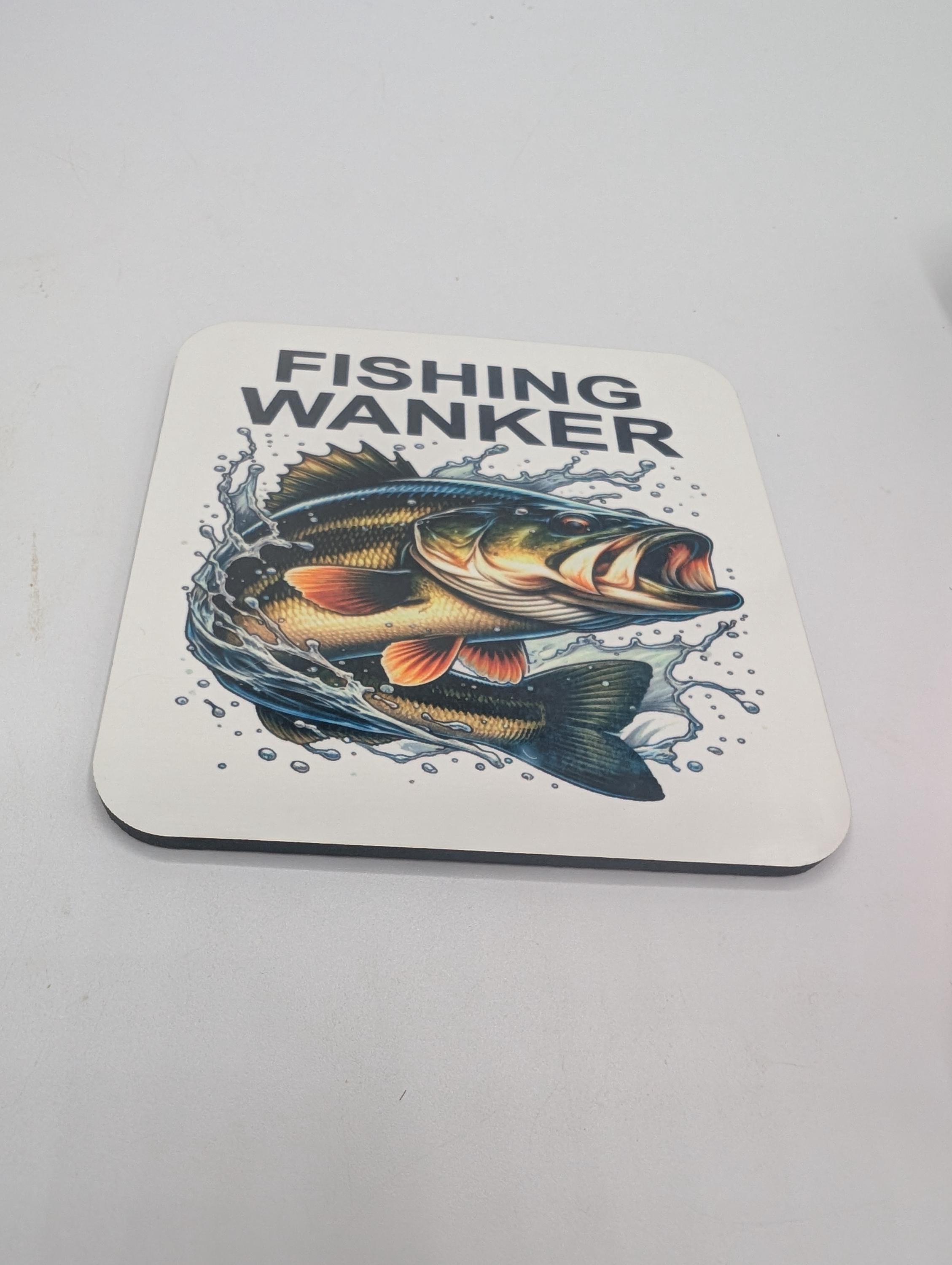 Fishing Wanker Coaster, Funny Gift for Fishermen, Fishing Gift, Fathers Day Gift, Gift for Him, Angler Gift, Joke Fishing Gift, Fishing Gift
