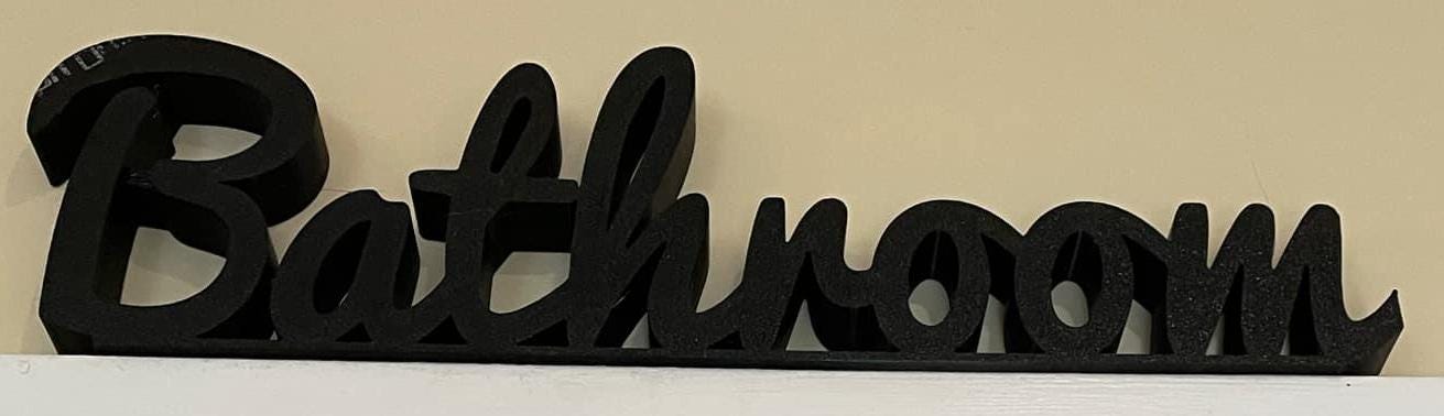 Bathroom Door Sign, Toilet Door Sign, Plaque for Toilet, Custom Door Sign, The Loo, Toilet Sign, Door Topper, Bathroom Sign, Above Door Sign