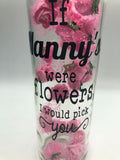 Nanny Roses Light Up Bottle, Gift for Nan for Mothers Day, Gift for Nan Birthday, If Nanny's Were Flowers Gift, Nan Christmas Gift, Best Nan
