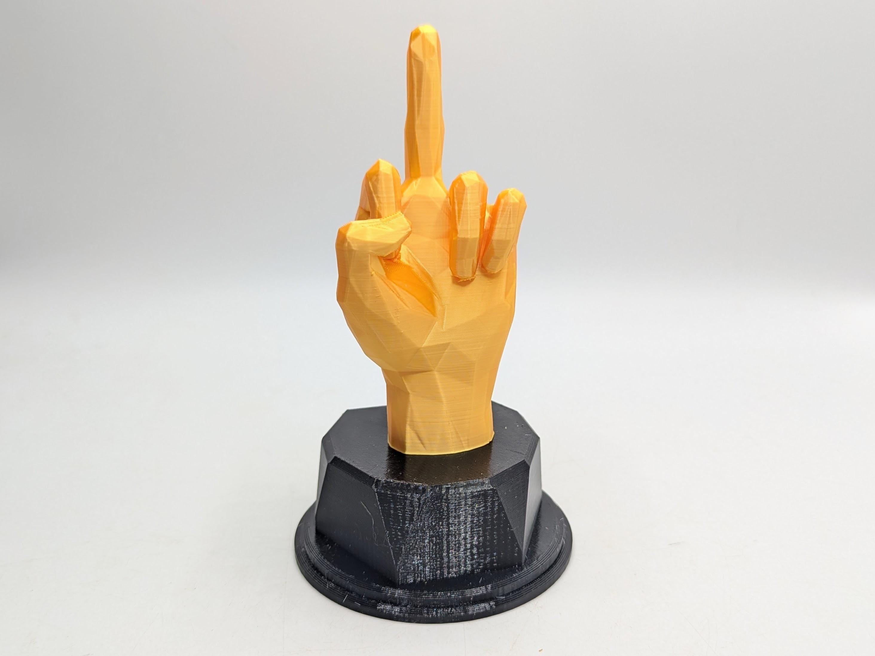 Personalised Middle Finger Trophy, Finger Trophy, Up Yours Award, Joke Middle Finger, Gift for friend Joke Award, Custom Trophy Gift, F Off