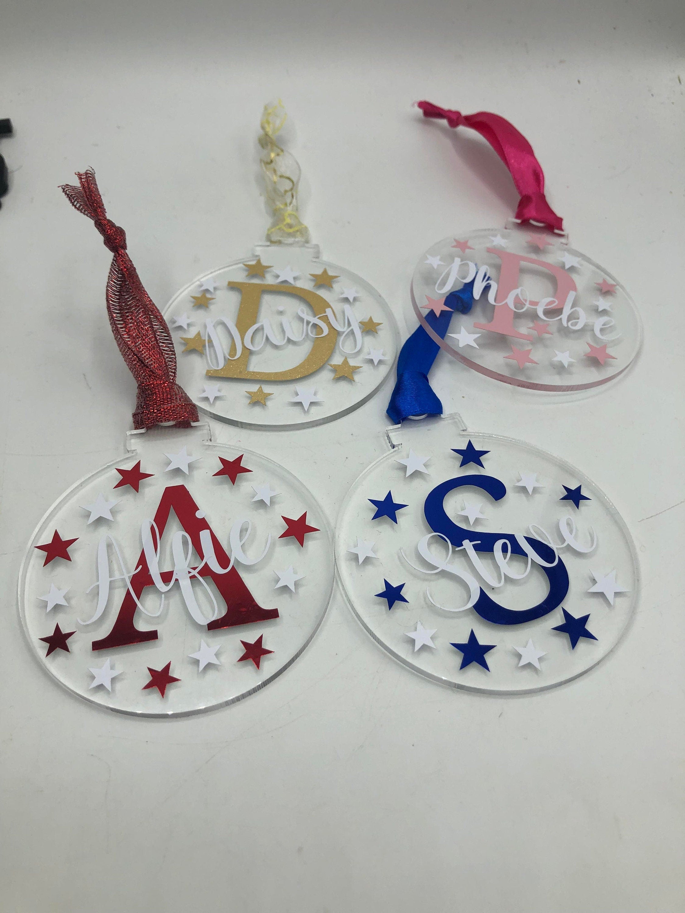 Personalised Christmas Monogram Bauble / Personalised Bauble / Tree Personalised Decoration / Name Bauble / Personalised Christmas Bauble