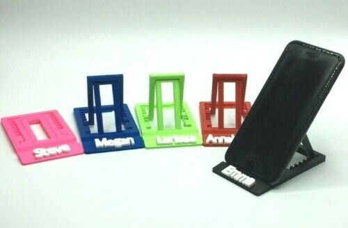 Personalised Universal Mobile Phone Holder / Adjustable Folding Desk Stand / Phone Holder / Personalised Gift / Phone Stand / Accessory