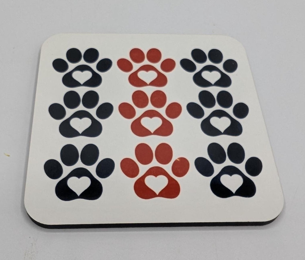Dog Paw Print Coaster, Dog Lover Gift, Dog Mum Gift, Dog Dad Gift, Animal Coaster, Puppy Owner Gift, Gift for Dog Owner, Dog Paw Shape Gift