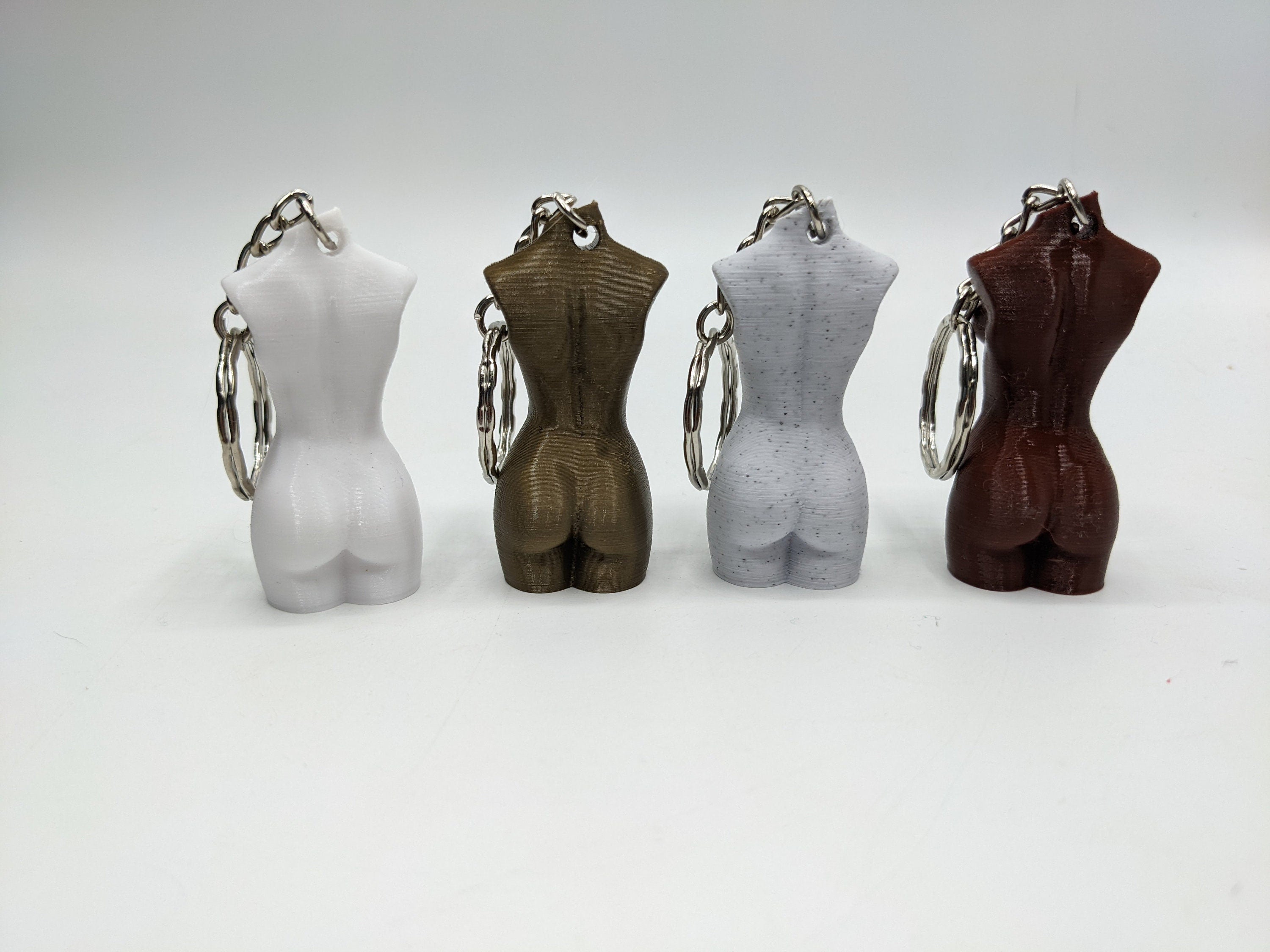 Mini Female Torso Keyring / Female Torso Keychain / Torso Goddess Keyring / Female Goddess Keychain / Mini Female Statue Keyring / Torso Tag