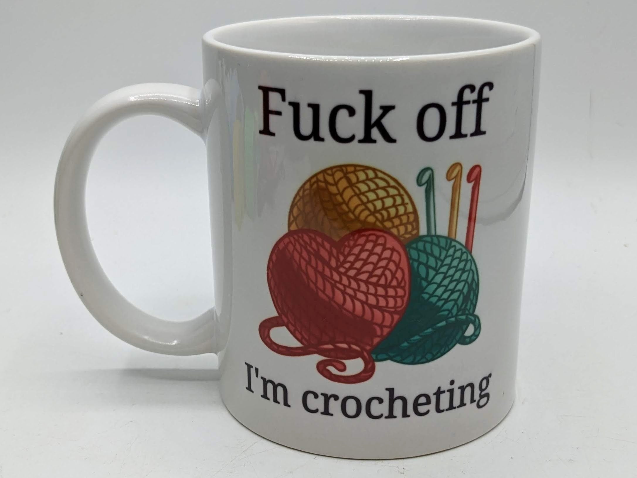 Fuck off I’m Crocheting Mug, Funny Gift for Crocheter, Crochet Gift, Crochet Lover Mug, Crochet Queen Gift, Crochet for her, Crochet for him