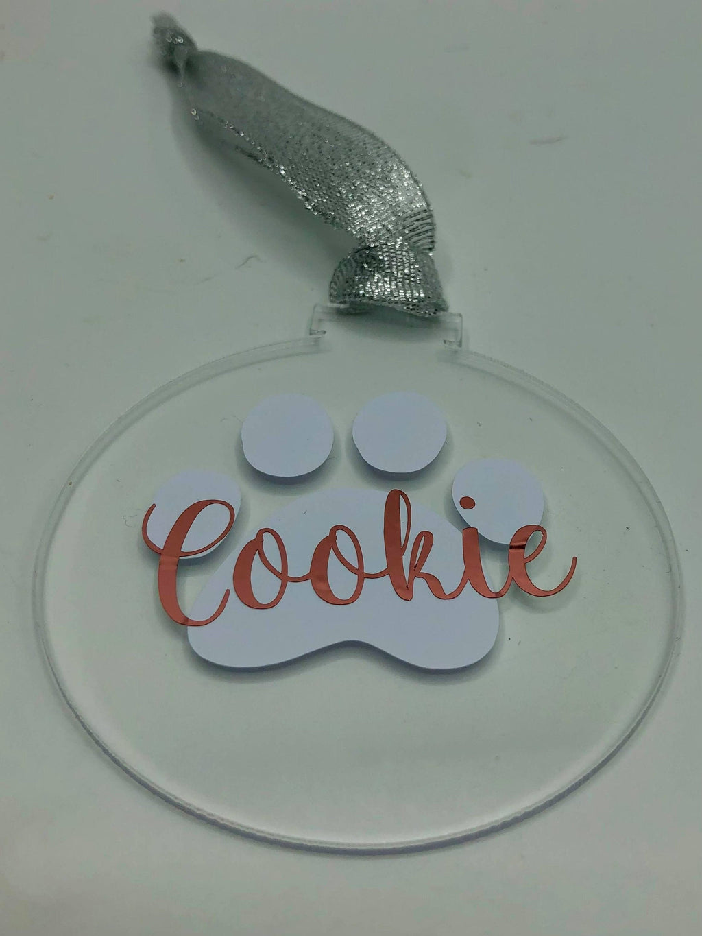 Personalised Pet Christmas Bauble / Dog Paw Print Personalised Bauble / Cat Paw Print Personalised Bauble / Paw Print Name Bauble / Pet Gift